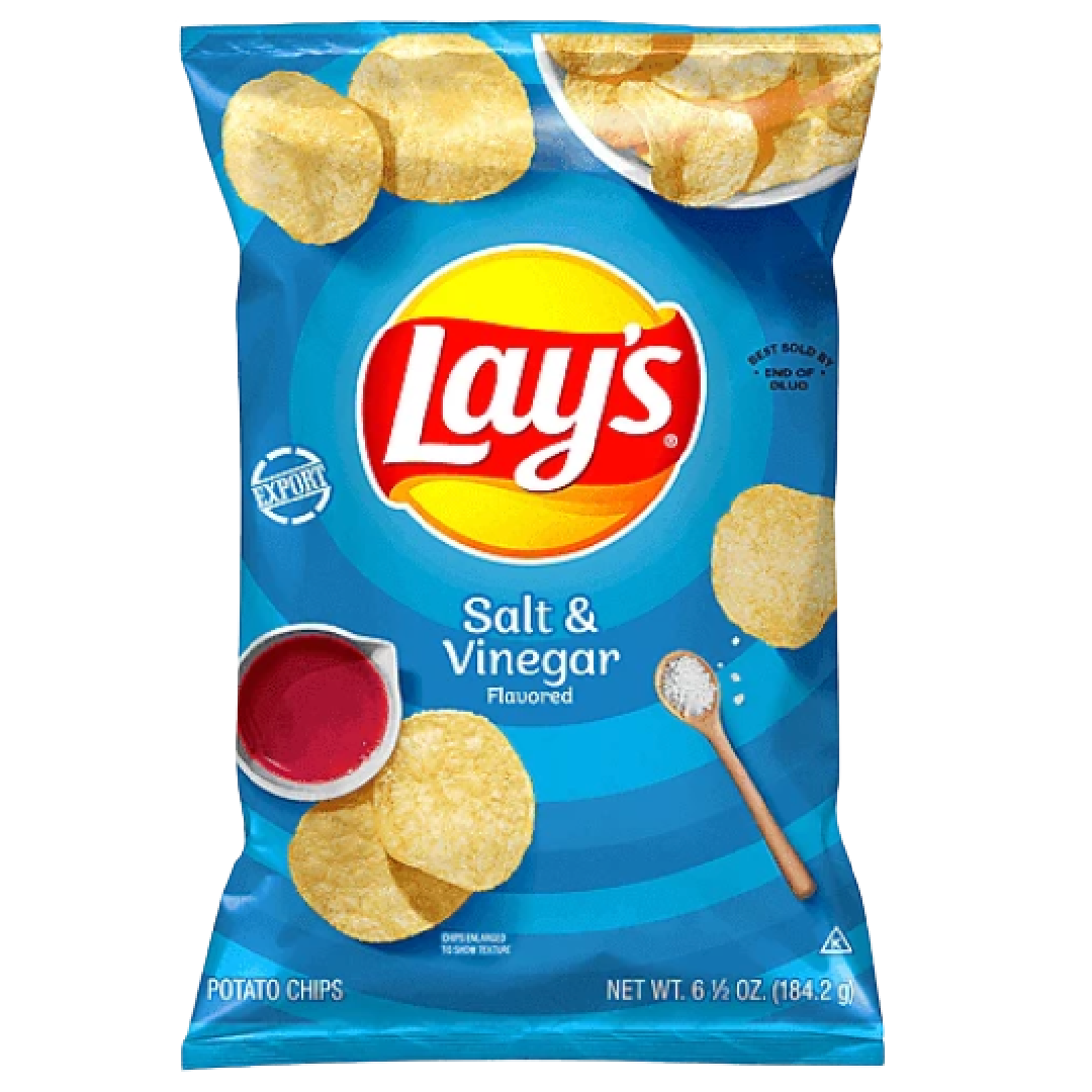 Frito Lay Lay's Salt & Vinegar Potato Chips 6.5 oz bag