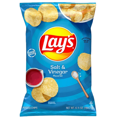 Frito Lay Lay's Salt & Vinegar Potato Chips 6.5 oz bag