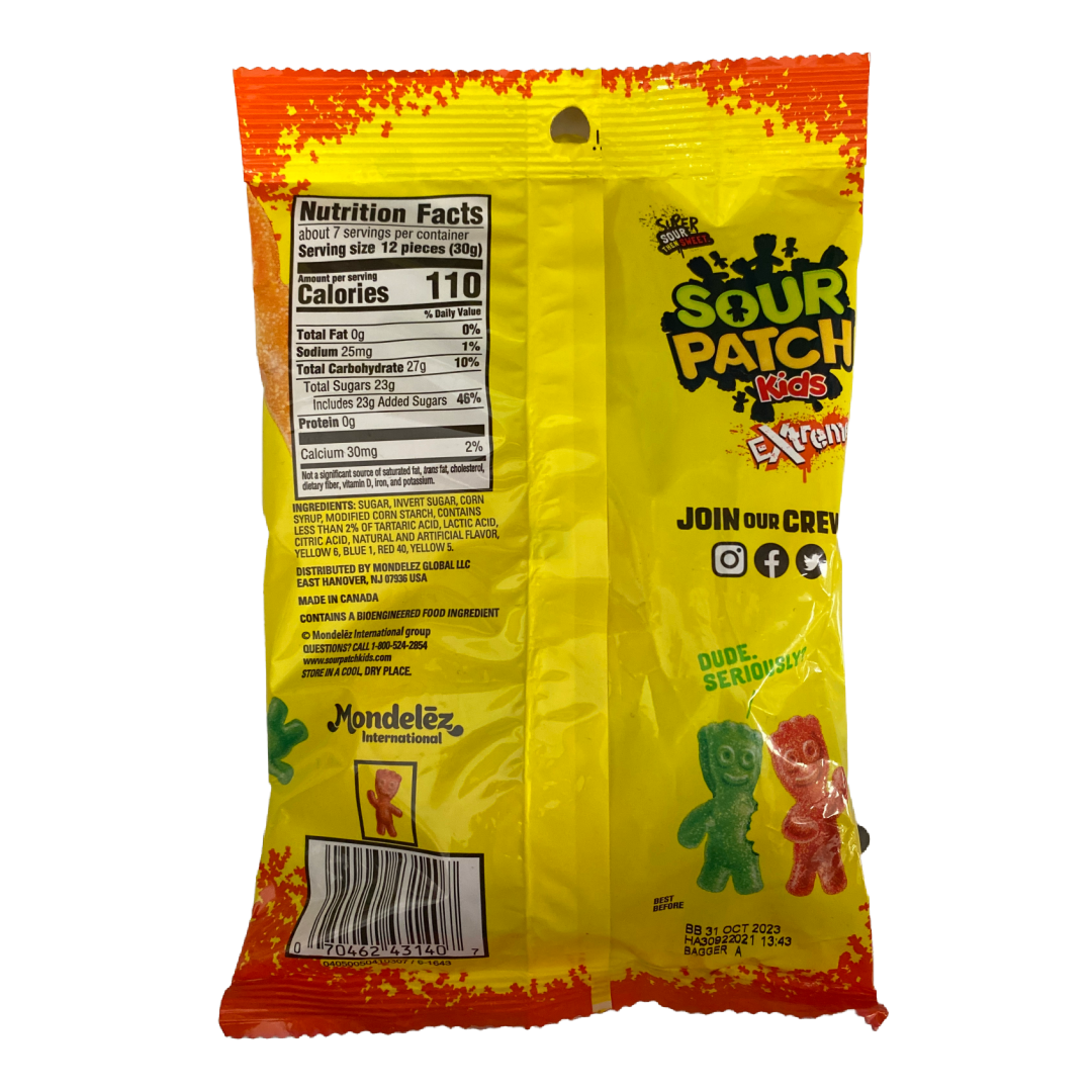 Sour Patch Kids Extreme Candy 7.2oz