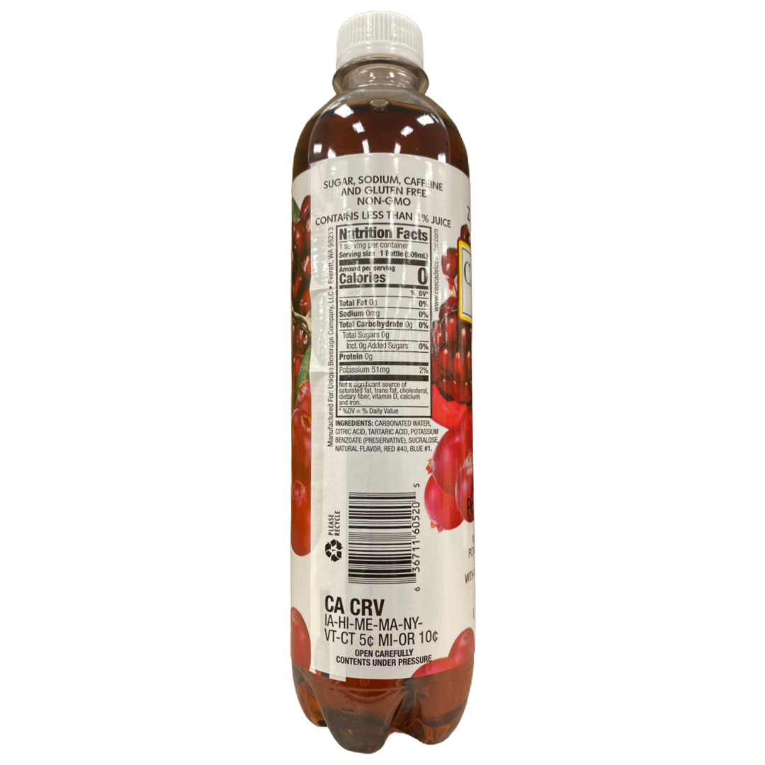 Cascade Ice Original Cranberry Pomegranate Sparkling Water 17.2 fl oz bottle X 4