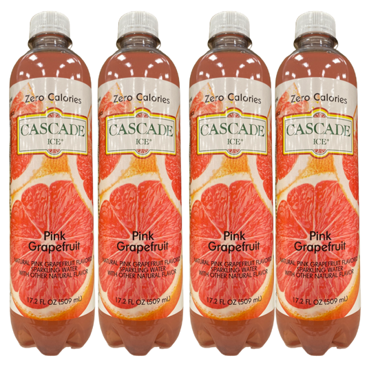 Cascade Ice Original Pink Grapefruit Sparkling Water 17.2 fl oz bottle X 4