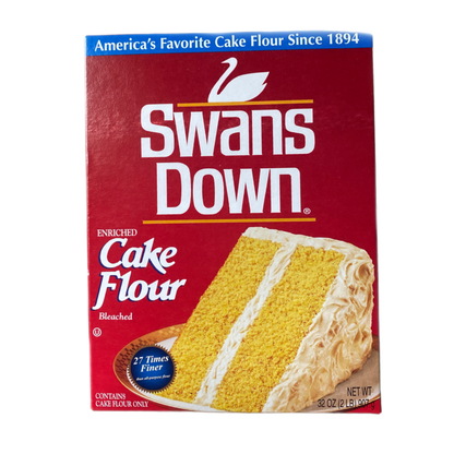 Swans Down Cake Flour, Enriched and Bleached, 32 oz Box - USA brand