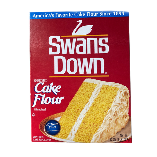 Swans Down Cake Flour, Enriched and Bleached, 32 oz Box - USA brand