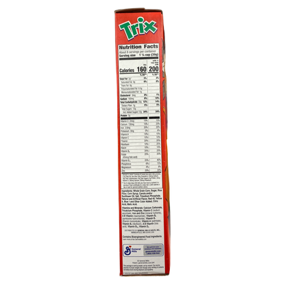 Trix Fruity Breakfast Cereal, 6 Fruity Shapes, Whole Grain, 10.7 OZ